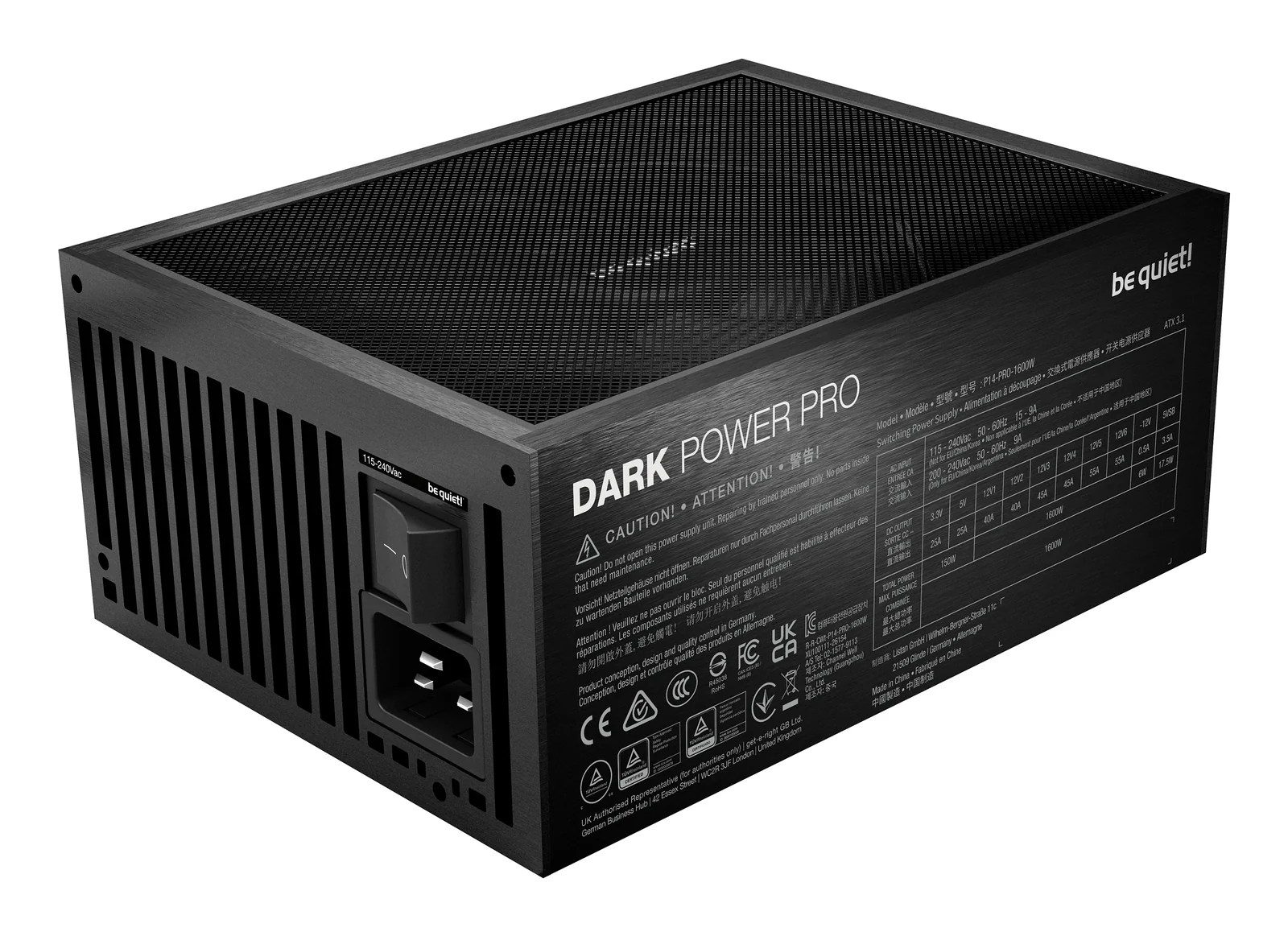 be quiet! Dark Power Pro 14 IO 1600W Power Supply
