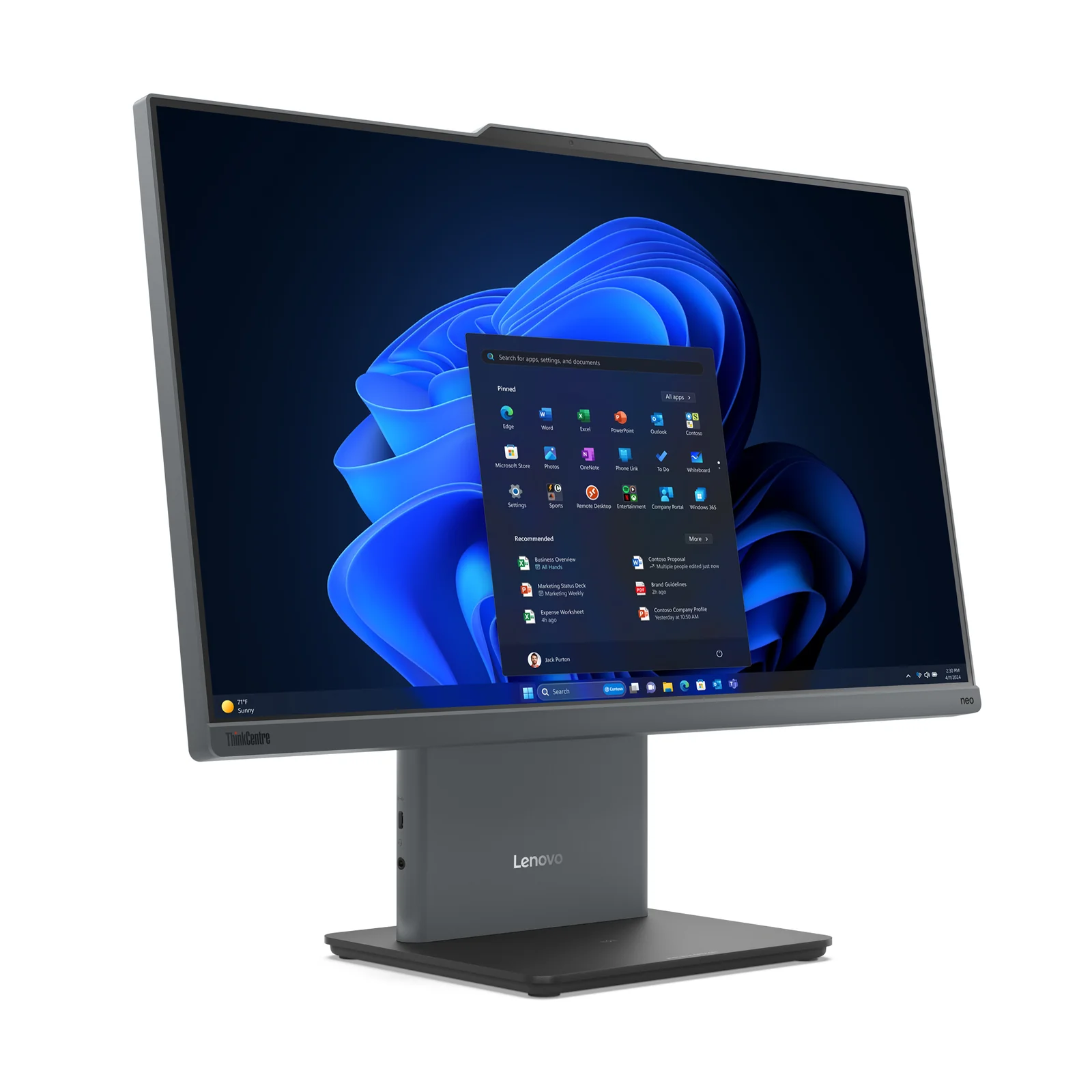Lenovo ThinkCentre neo 50a 24 Gen 5 23.8" All-in-One, Intel Core 5 210H, 16GB RAM, 512GB SSD
