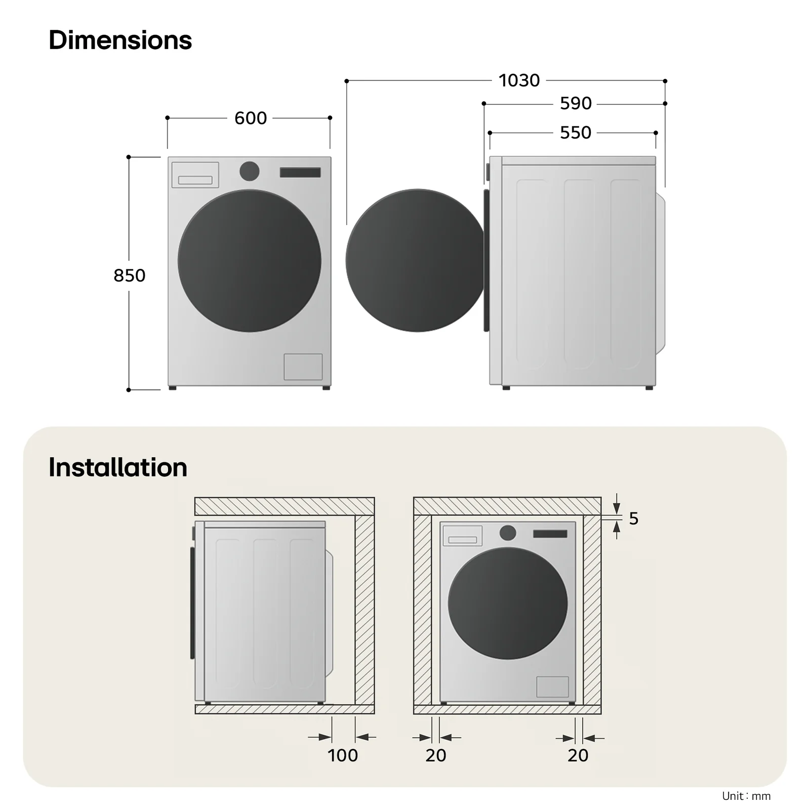 LG F4X1009NWK 9kg 1310rpm Washing Machine