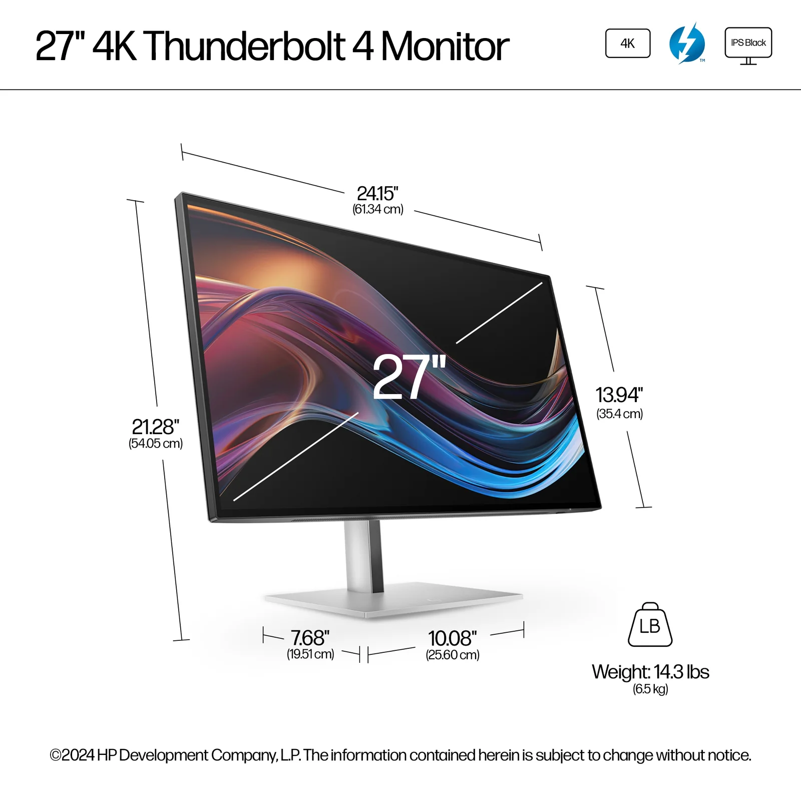 HP Series 7 Pro 27" 4K UHD IPS Monitor