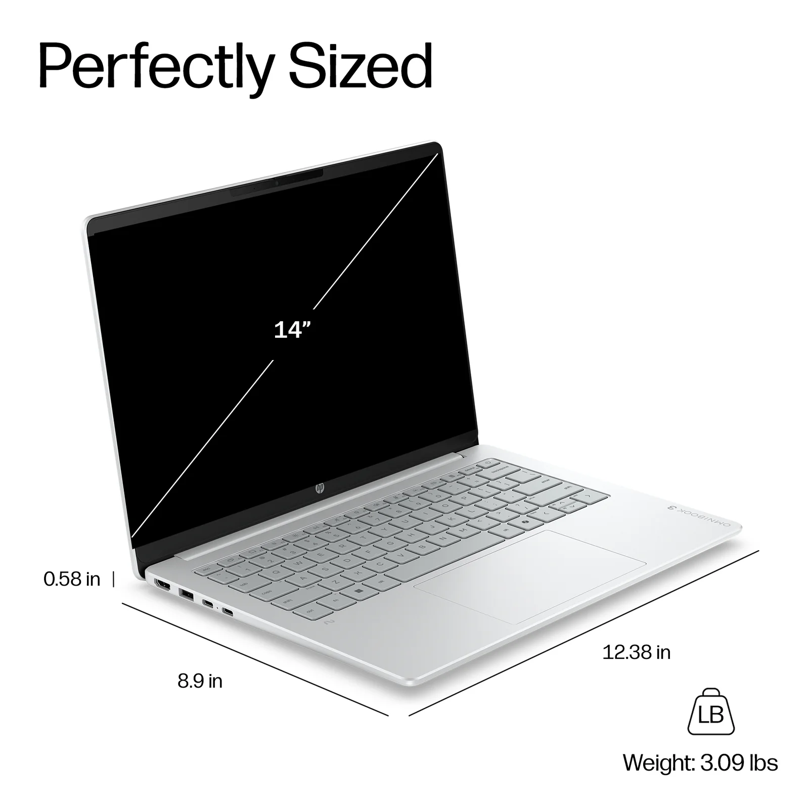 HP DQ0L9EA laptop 14", 8GB RAM, 512GB SSD