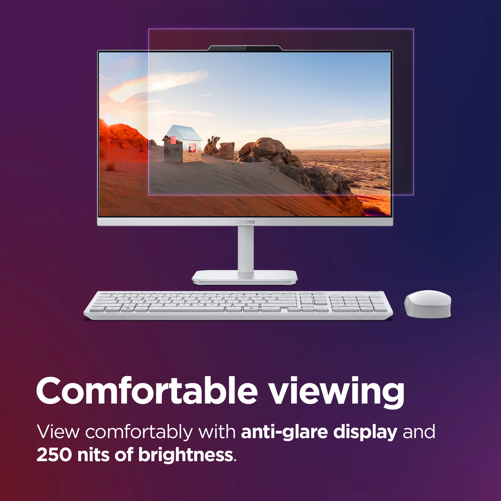 Lenovo A100 23.8" All-in-One, 8GB RAM, 512GB SSD