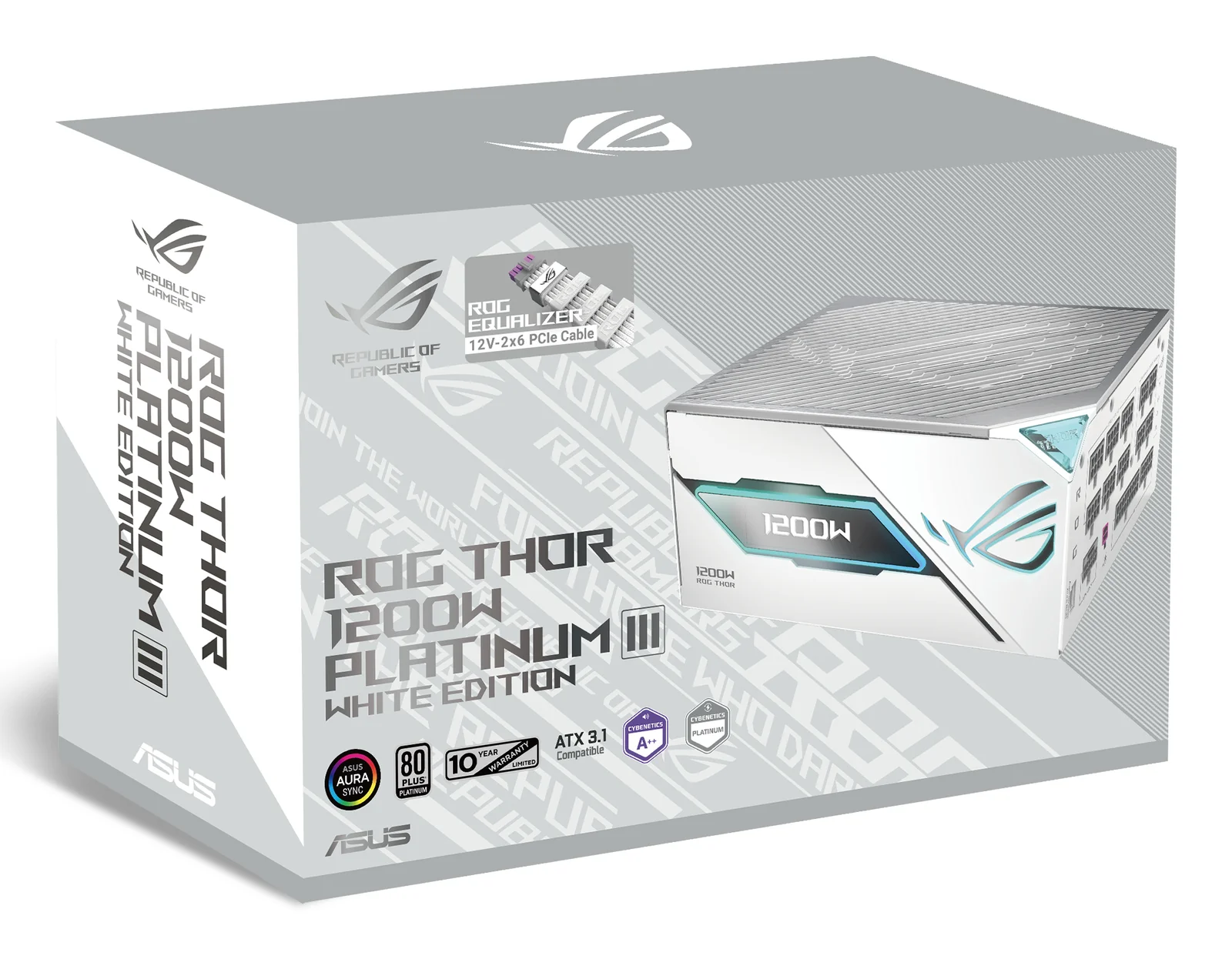 ASUS ROG -THOR-1200P3-WHITE-GAMING-E 1200W Power Supply