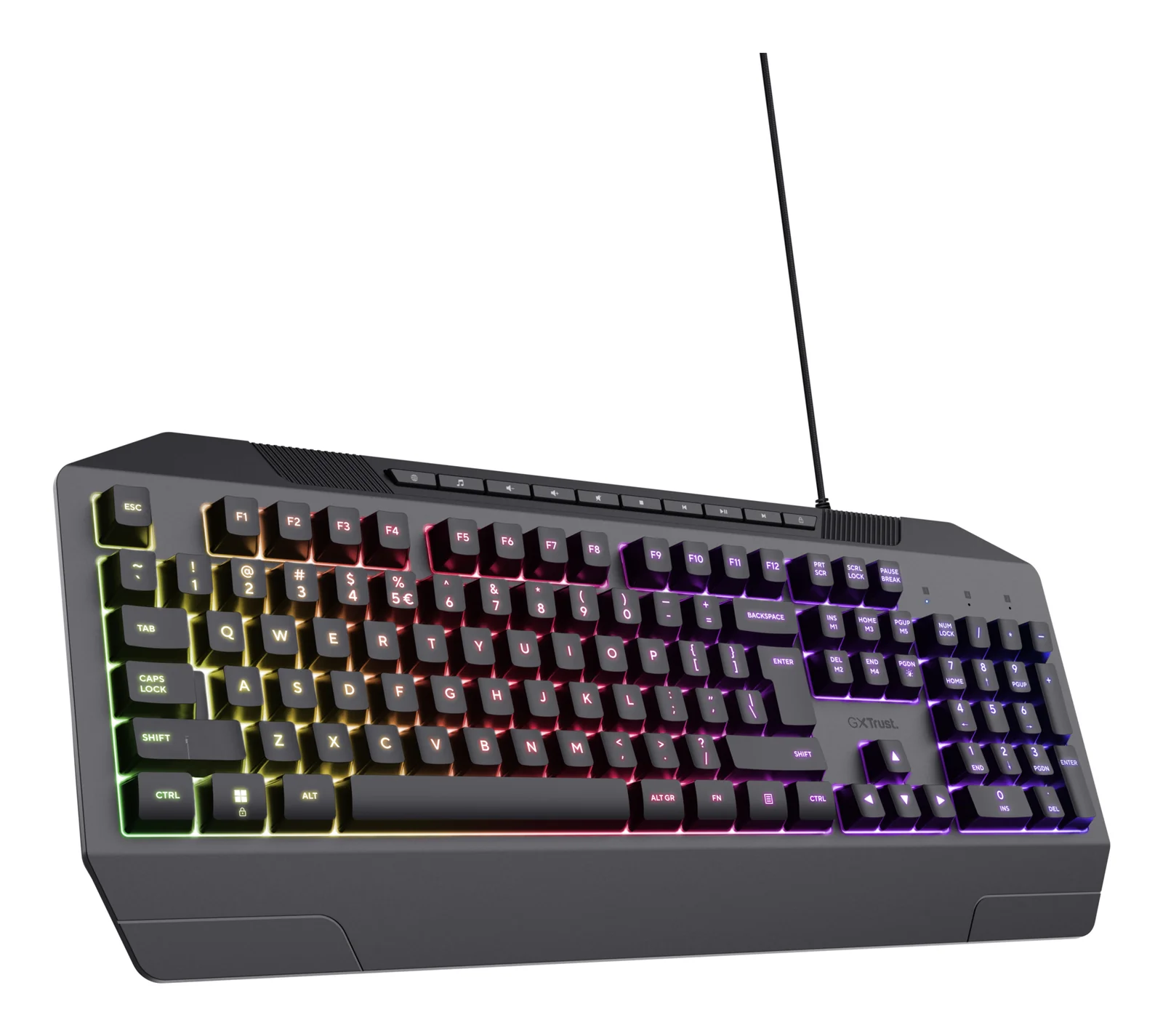 Trust GXT 836 Evocx Keyboard Black, UK English