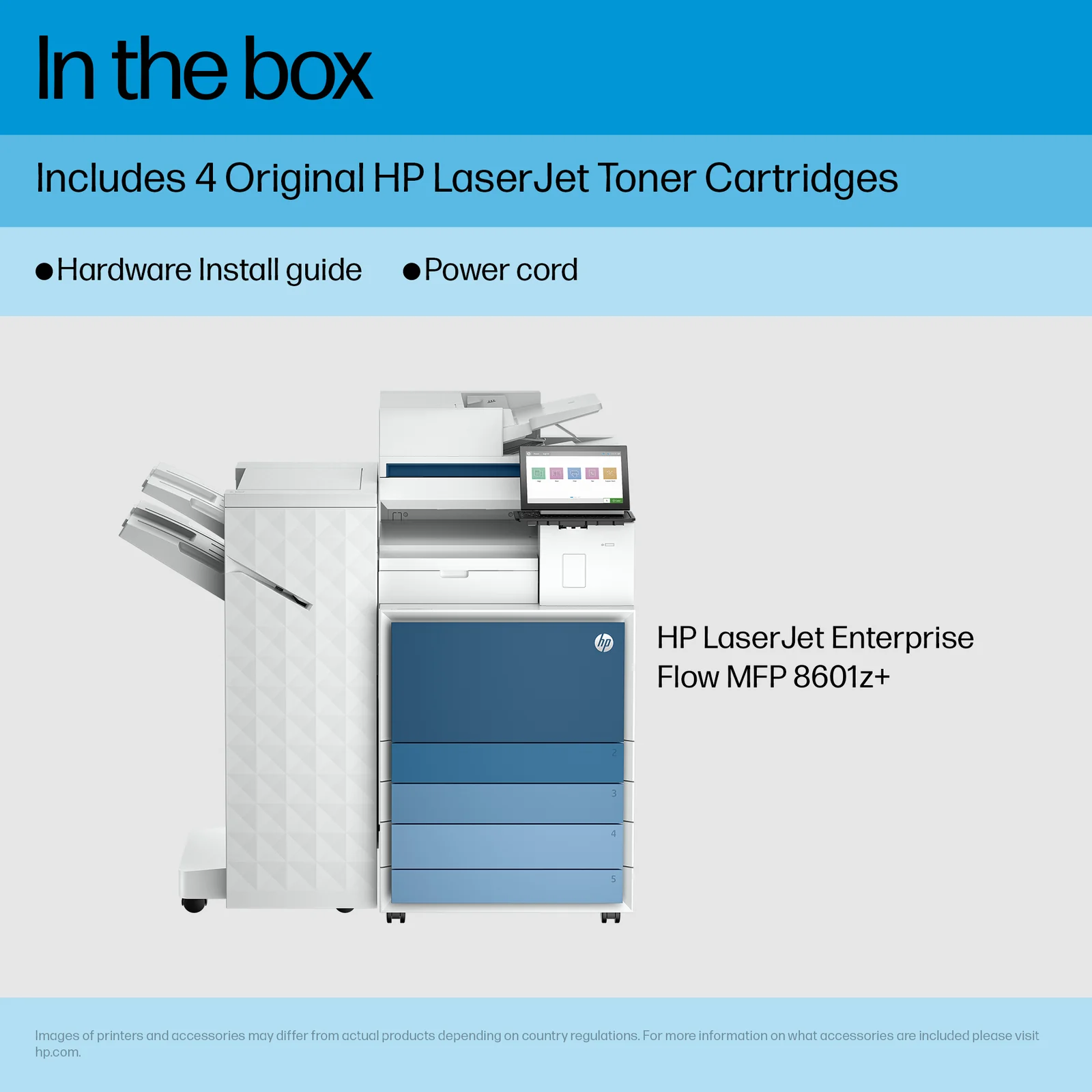 HP Color LaserJet Enterprise Flow LaserJet Ent Flw MFP 8601z+ Laser Printer