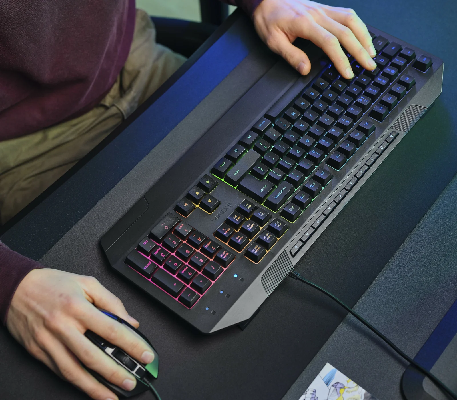 Trust GXT 836 Evocx Keyboard Black, UK English