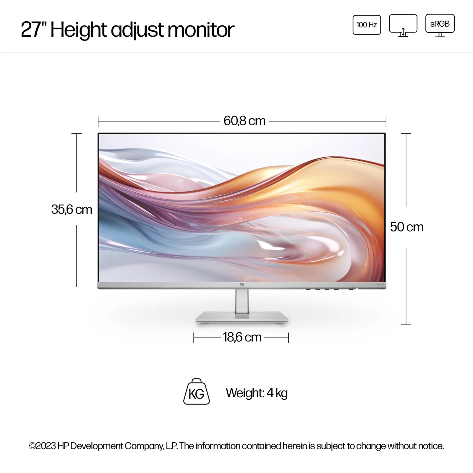 HP Series 5 27" Full HD IPS 100Hz Monitor