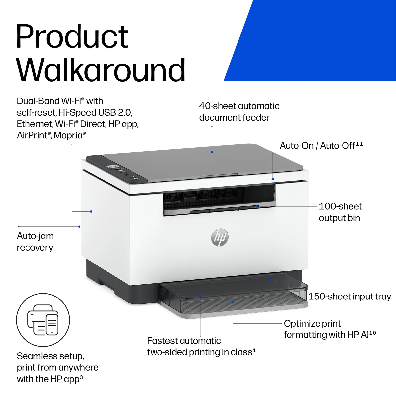 HP LaserJet MFP M248d Laser Printer