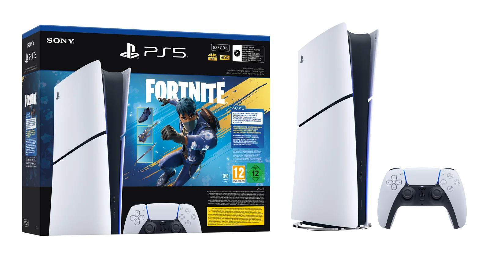 Sony PlayStation 5 Digital Edition - Fortnite Flowering Chaos Bundle