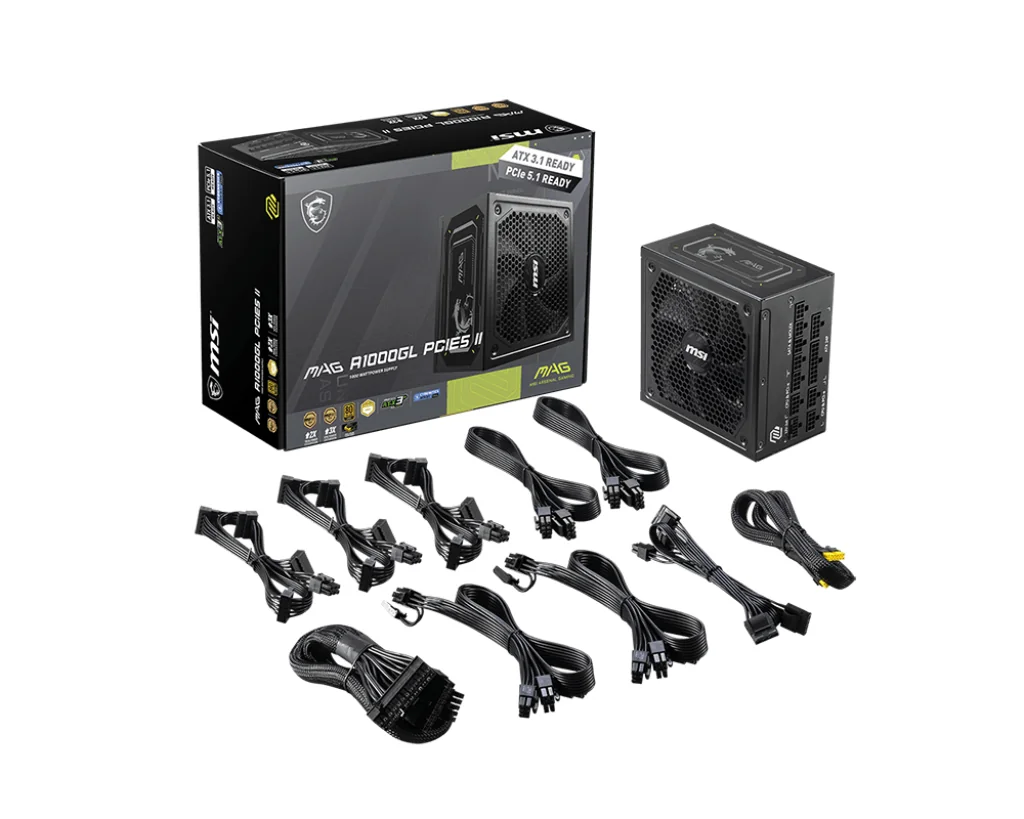 MSI MAG A1000GL PCIE5 II 1000W Power Supply