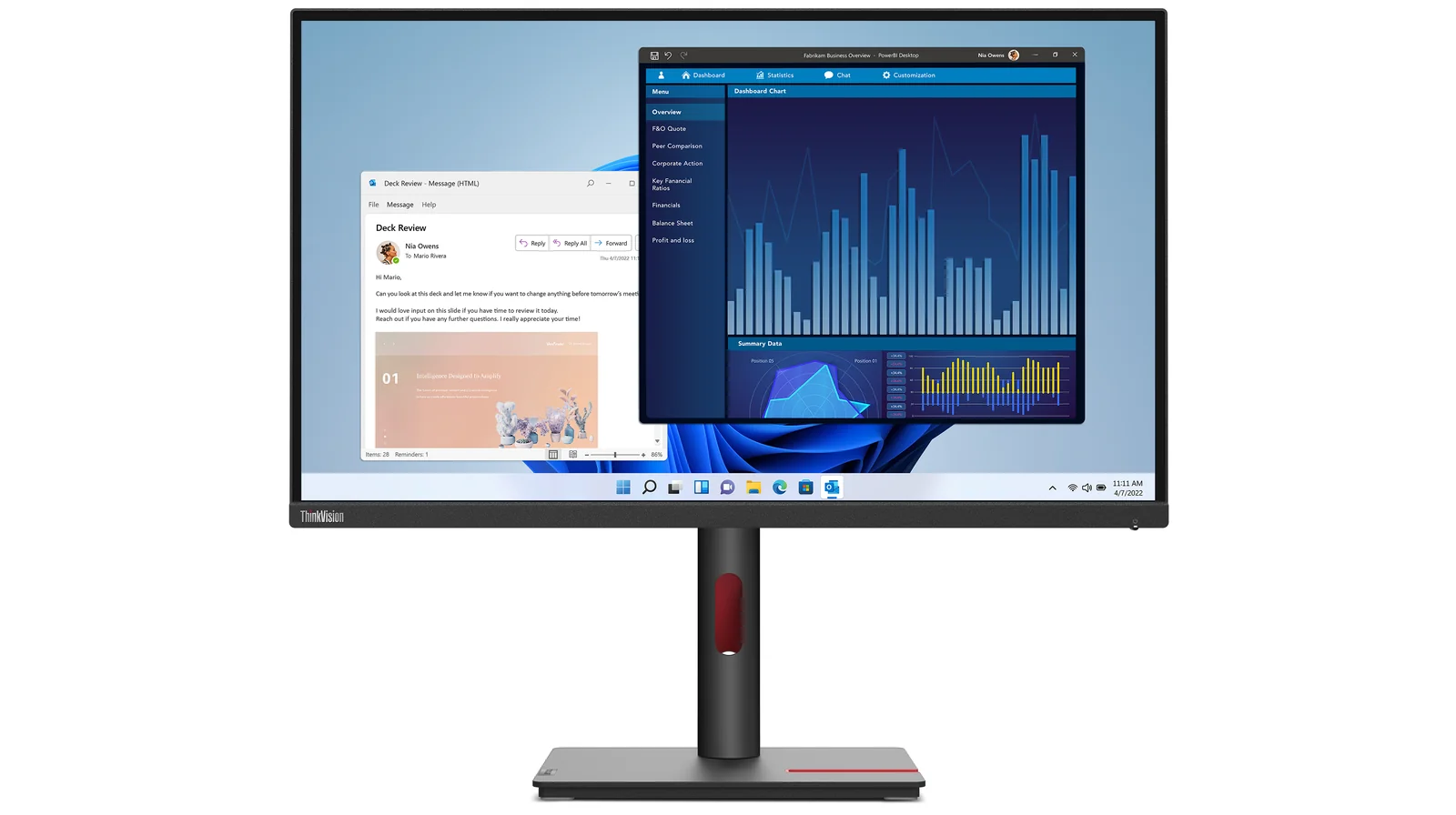 Lenovo T27p-30 27" 4K UHD IPS Monitor