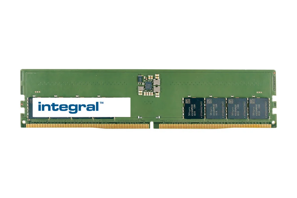Integral 16GB PC RAM MODULE DDR5 4800MHZ PC5-38400 UNBUFFERED NON-ECC DIMM 1.1V 2GX8 CL40 EQV. TO 16GD54800UDIMM FOR DELL 16GB DDR5 16GD54800UDIMM-IN
