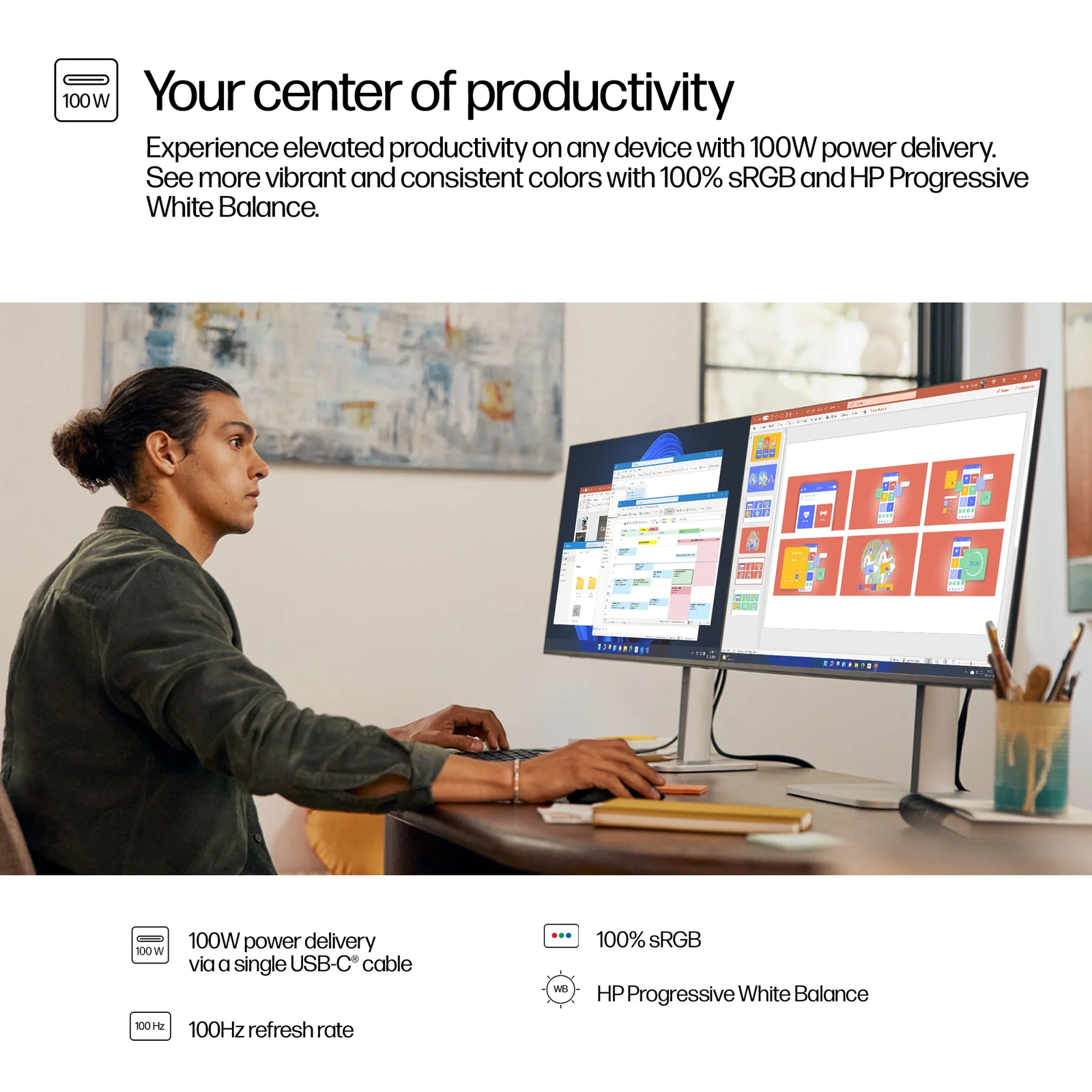 HP Series 5 Pro 27" QHD IPS 100Hz Monitor