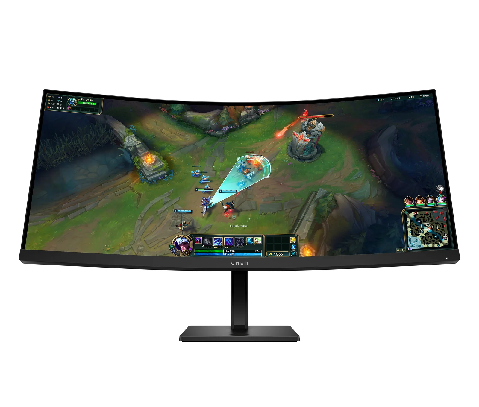 HP 180Hz 34" UWQHD VA 180Hz Curved Monitor