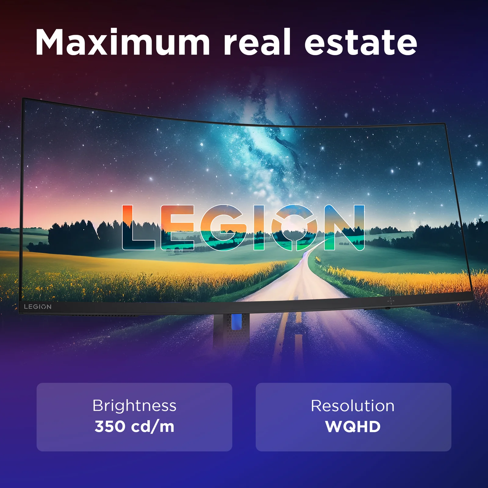 Lenovo Legion R34w-30 34" UWQHD VA 180Hz Curved Monitor