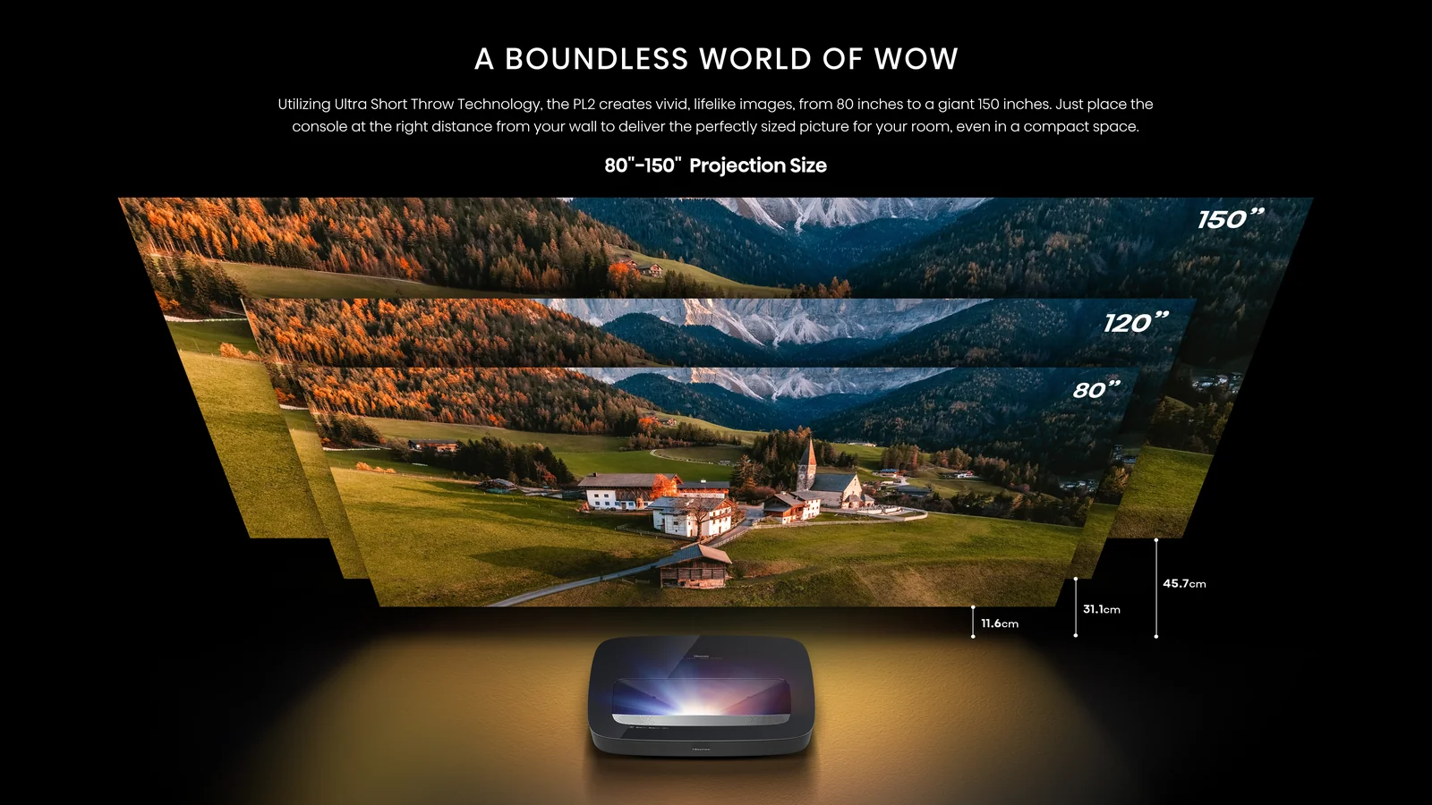 Hisense PL2TUK 4K Projector