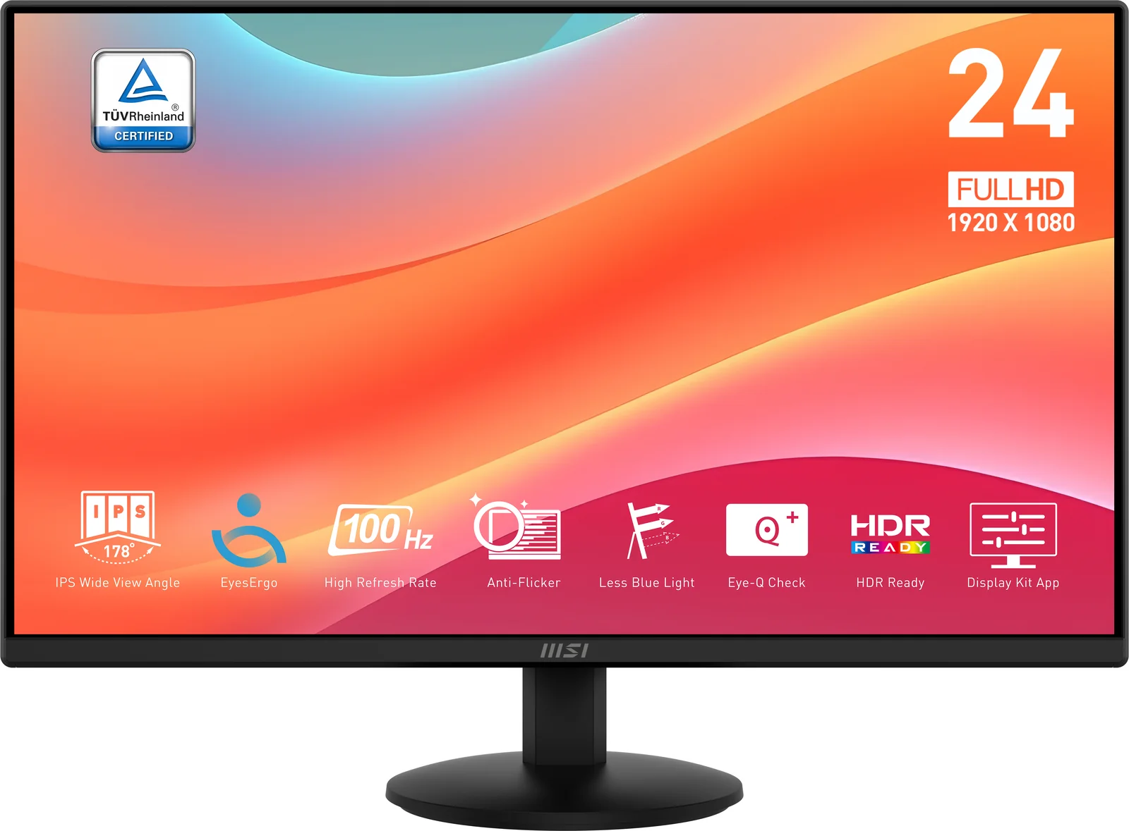MSI Pro MP242L 23.8" Full HD IPS 100Hz Monitor