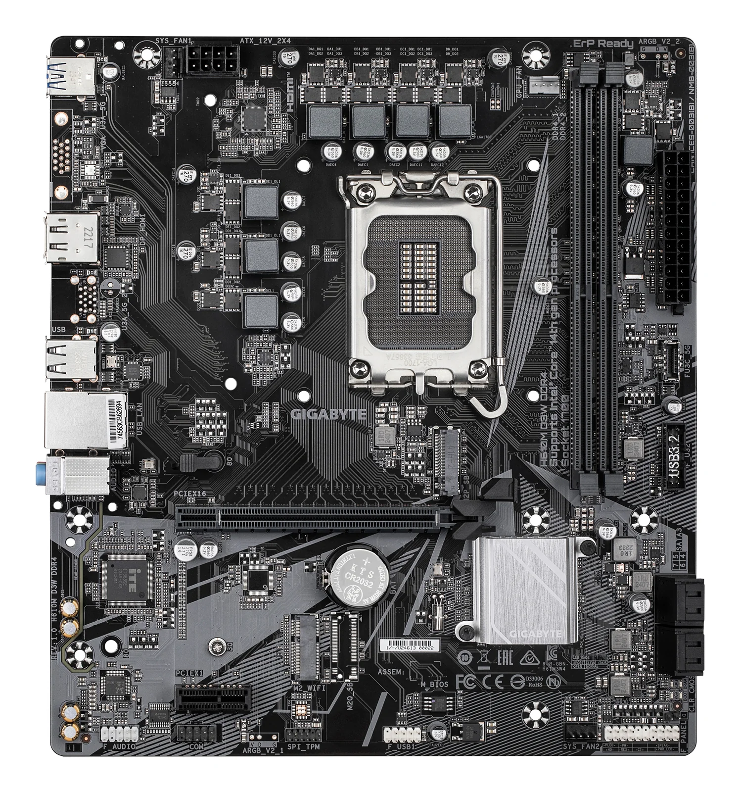 GIGABYTE H610M D3W DDR4