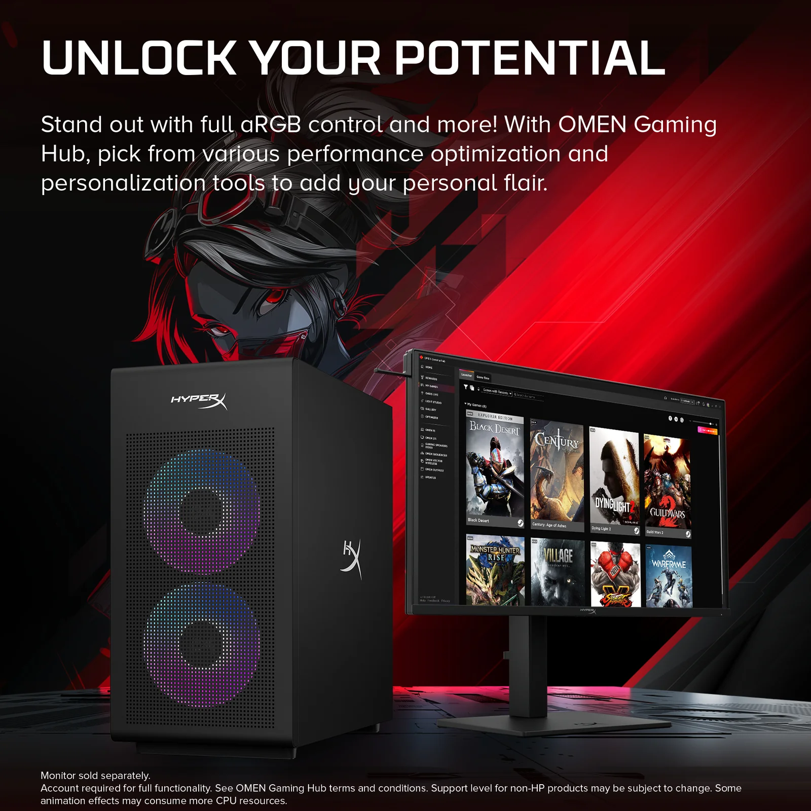 HP HyperX OMEN 35L Gaming Desktop GT18-0000sa, 16GB RAM