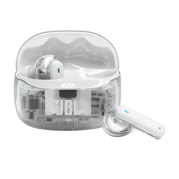 JBL Tune Beam 2 Ghost Edition White