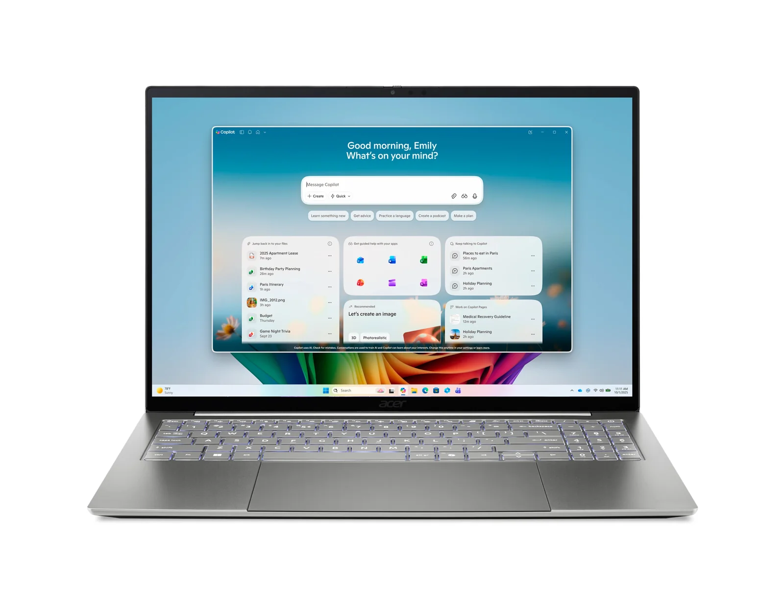 Acer Aspire 14 AI A14-I71M-75B3 14", Copilot+ PC Intel Core Ultra 7 355, 16GB RAM, 512GB SSD