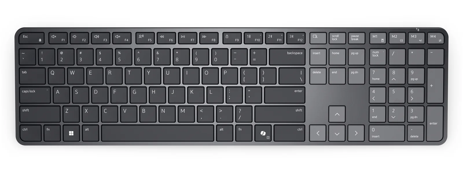 DELL Pro 7 Slim KB726 Wireless Keyboard Graphite, German