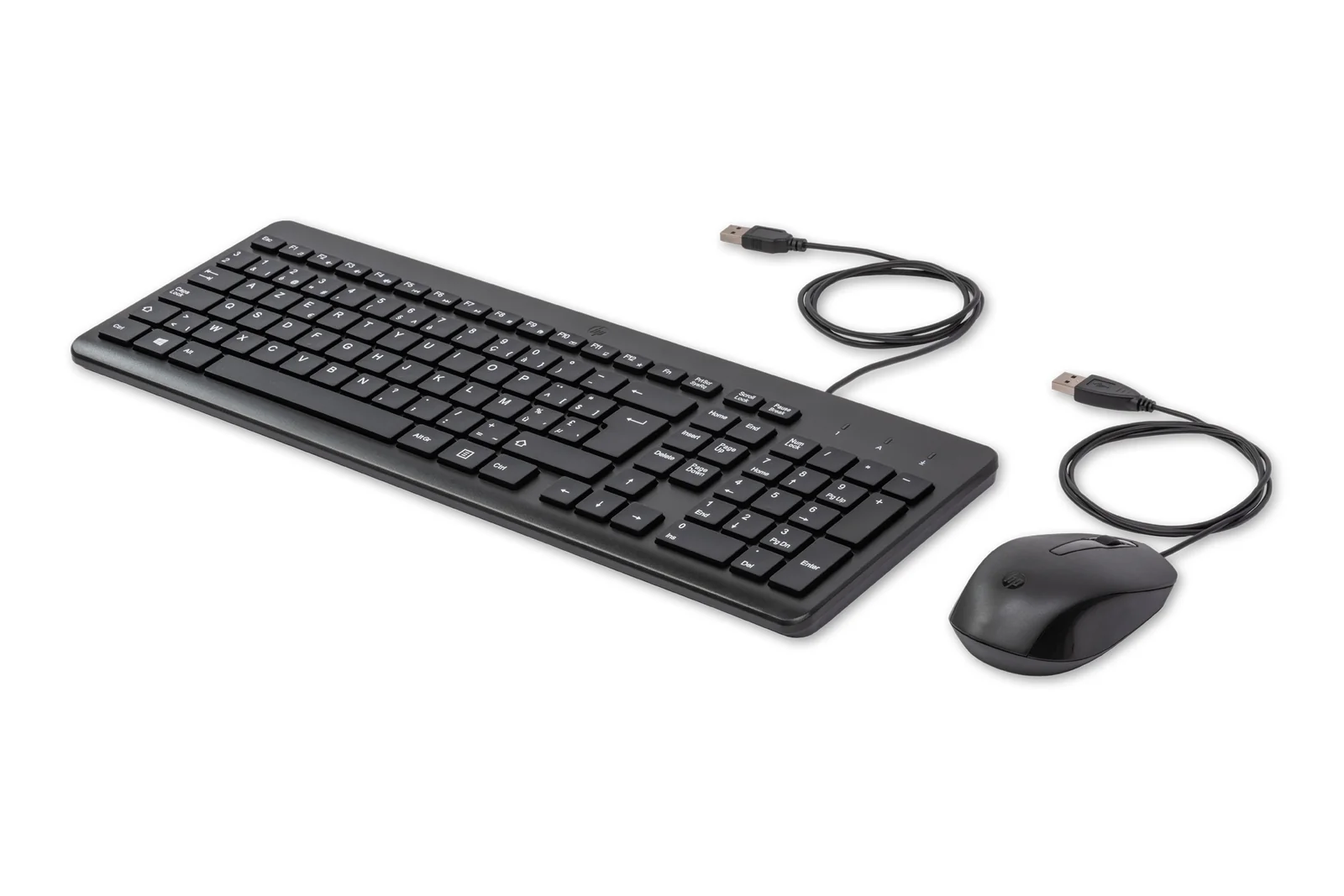 HP 150 Wired Mouse and Keyboard & Mouse Black
