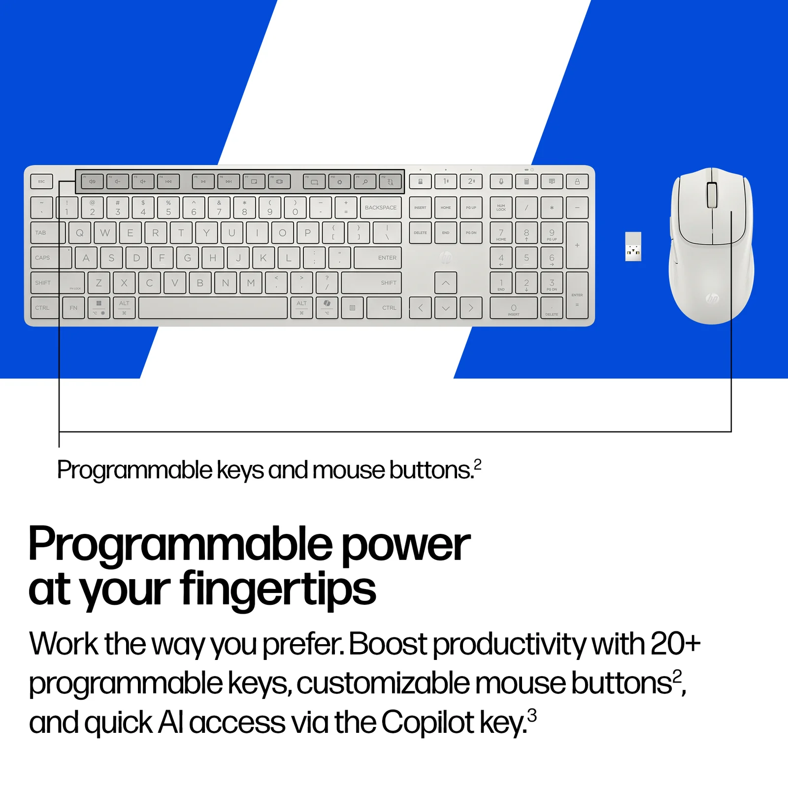 HP Multi-Device Dual-Mode Mouse and Combo 490C Keyboard