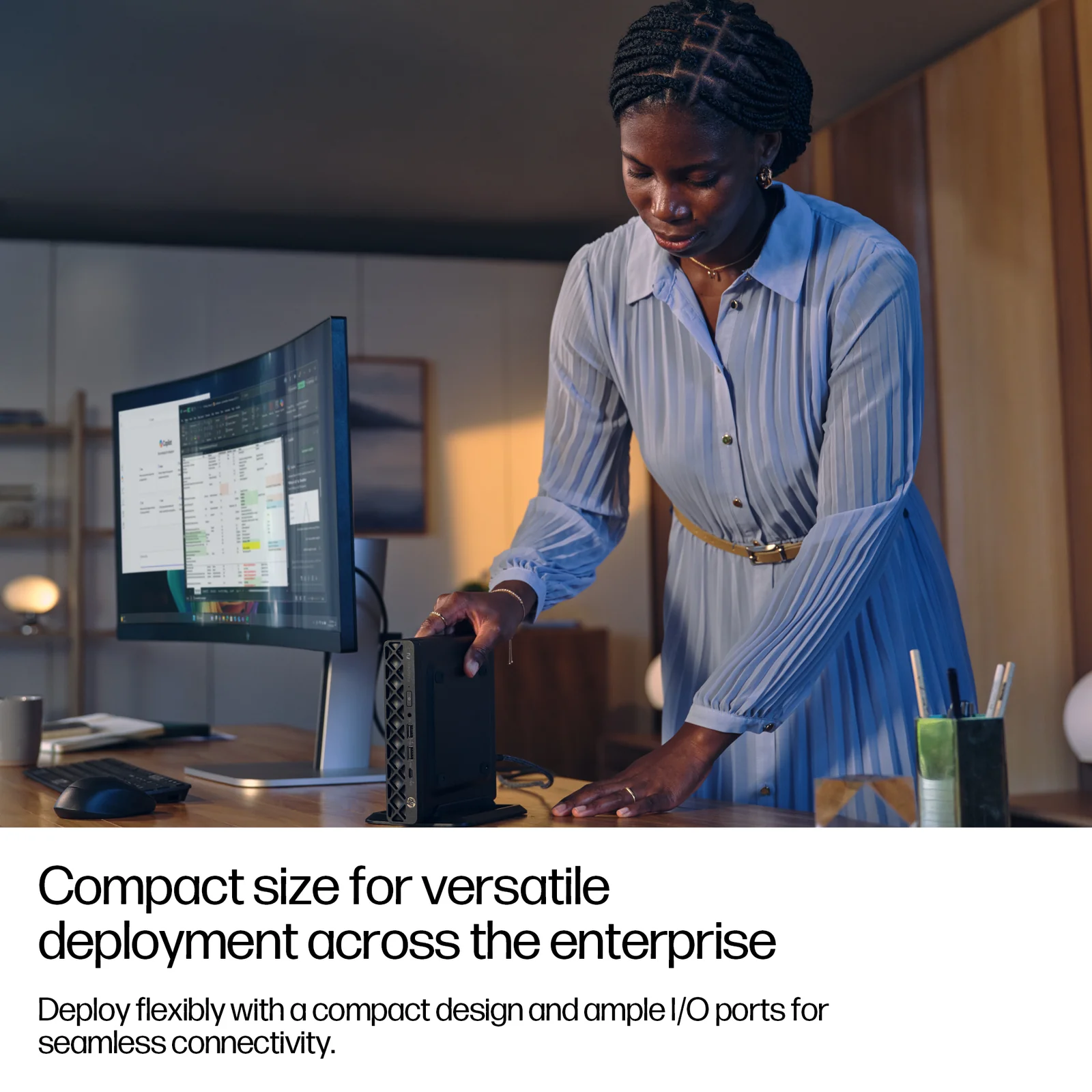 HP EliteDesk 8 Mini G1a Desktop Next Gen AI, 24GB RAM, 1TB SSD