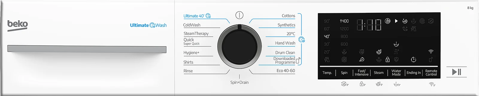 Beko BM5WT6843TW 8kg 1400rpm Washing Machine