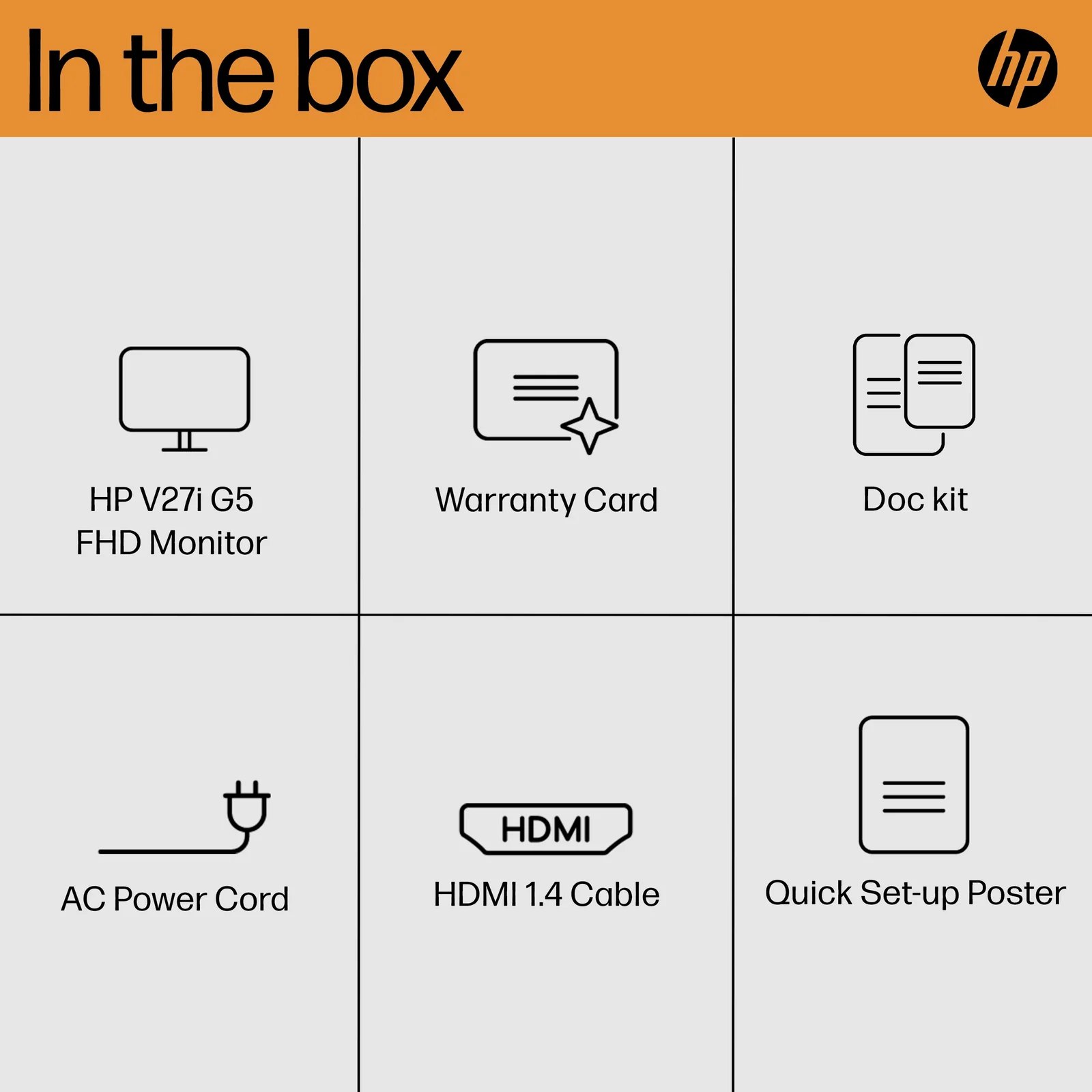 HP V27i G5 FHD 27" Full HD IPS Monitor