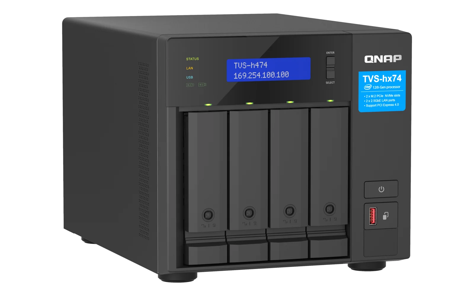 QNAP TVS-H474 4-Bay NAS