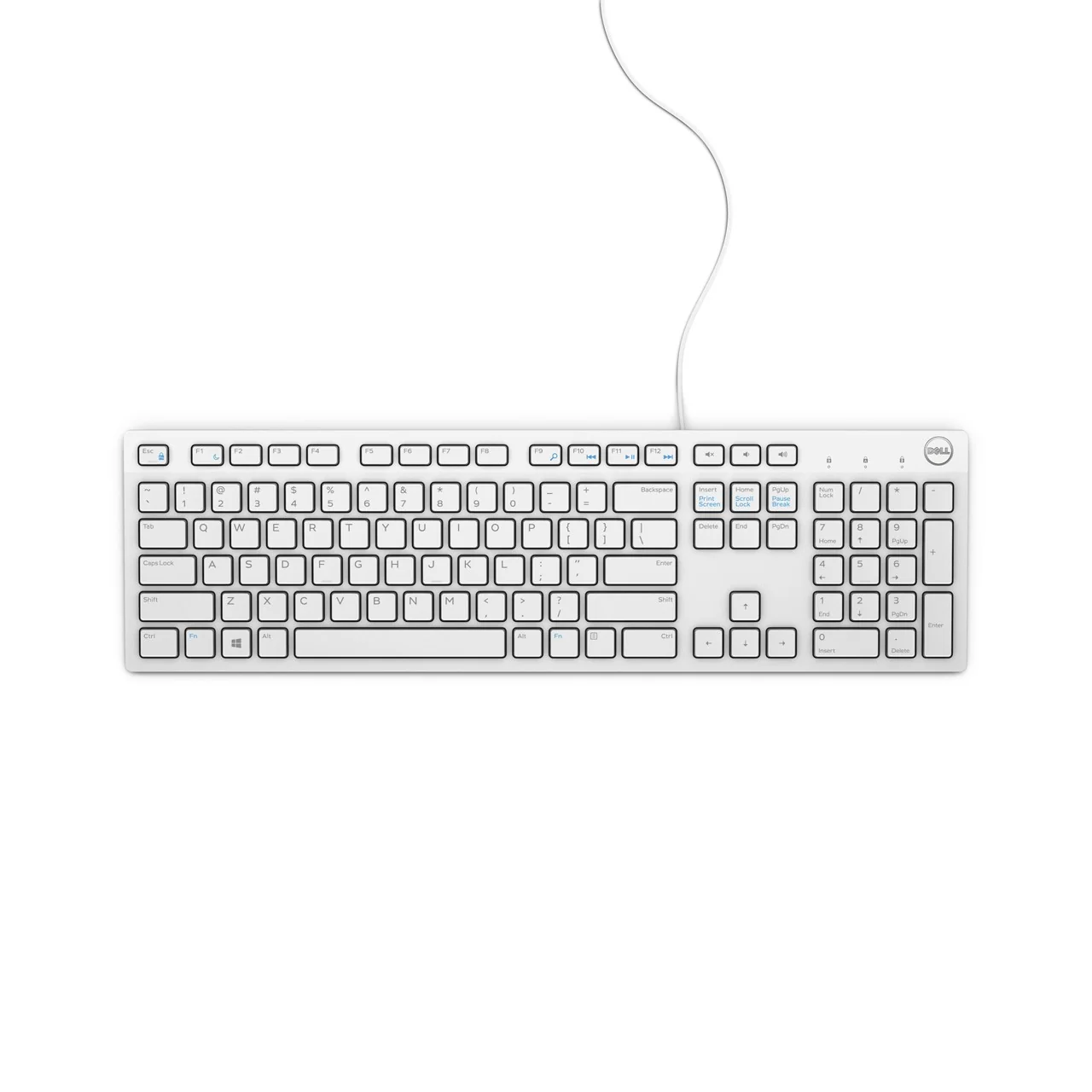 DELL KB216 Keyboard White, Nordic