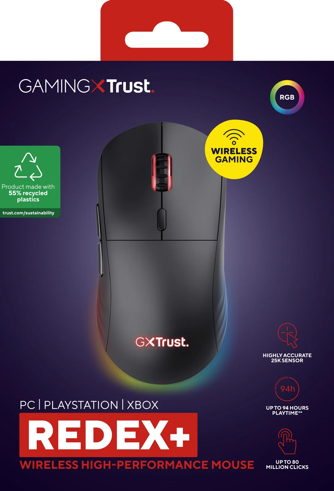 Trust GXT 927 Redex+ Wireless Mouse