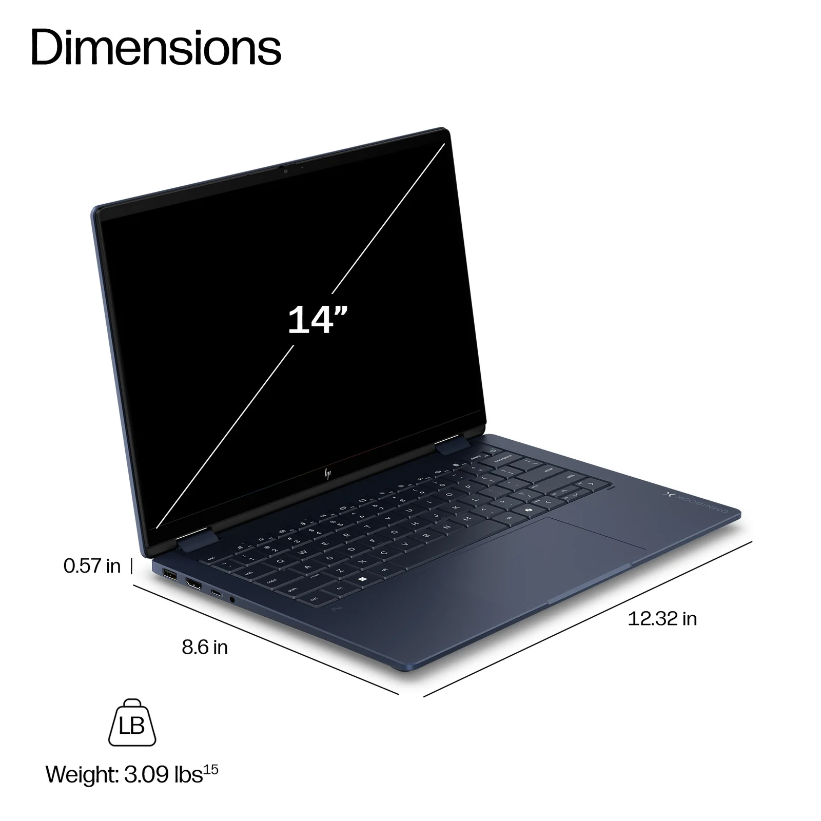 HP OMNIBOOK X FLIPNGAI 14-KB0013NAX 14", 16GB RAM, 1TB SSD