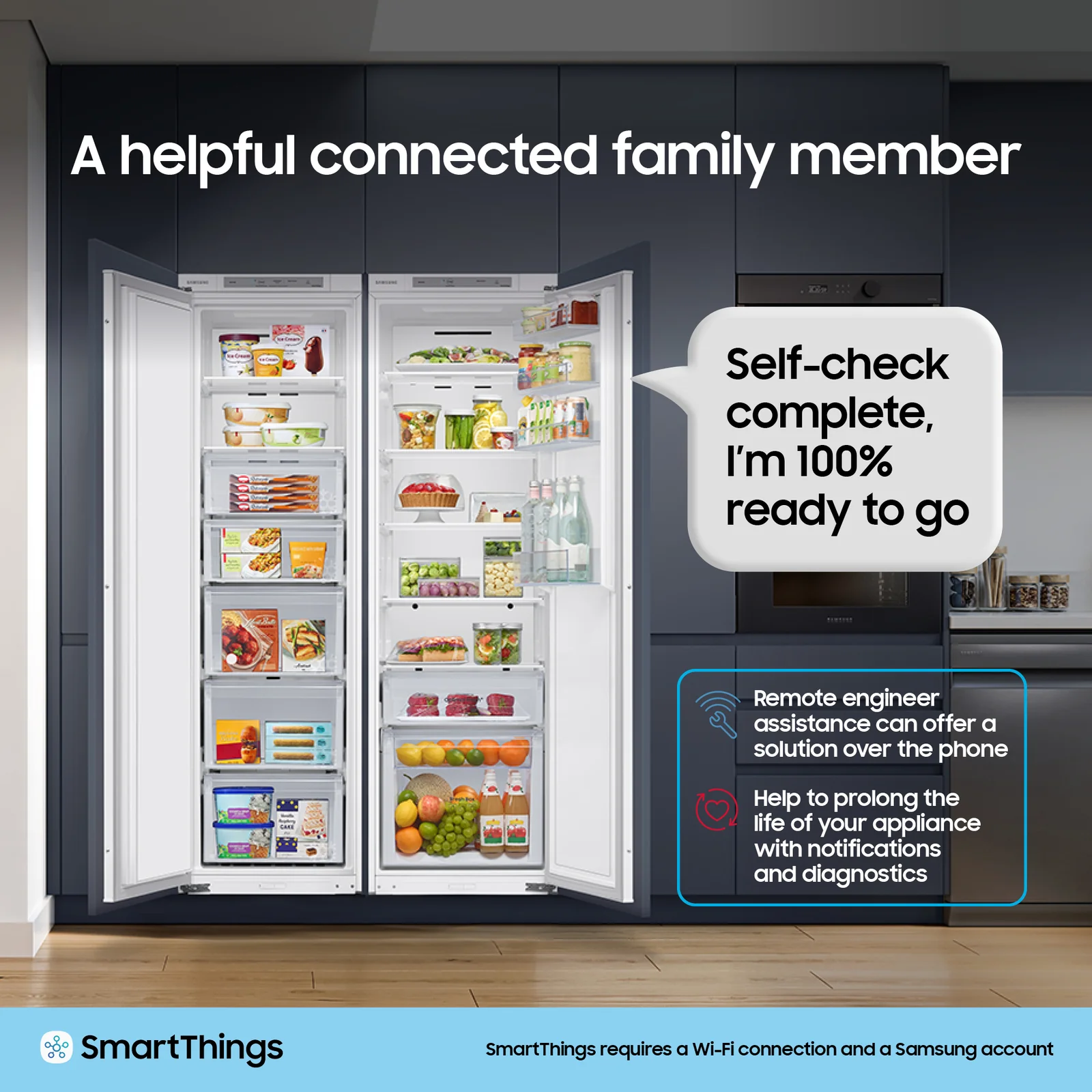 Samsung BRB70F26DES0EU 267L Integrated Fridge Freezer