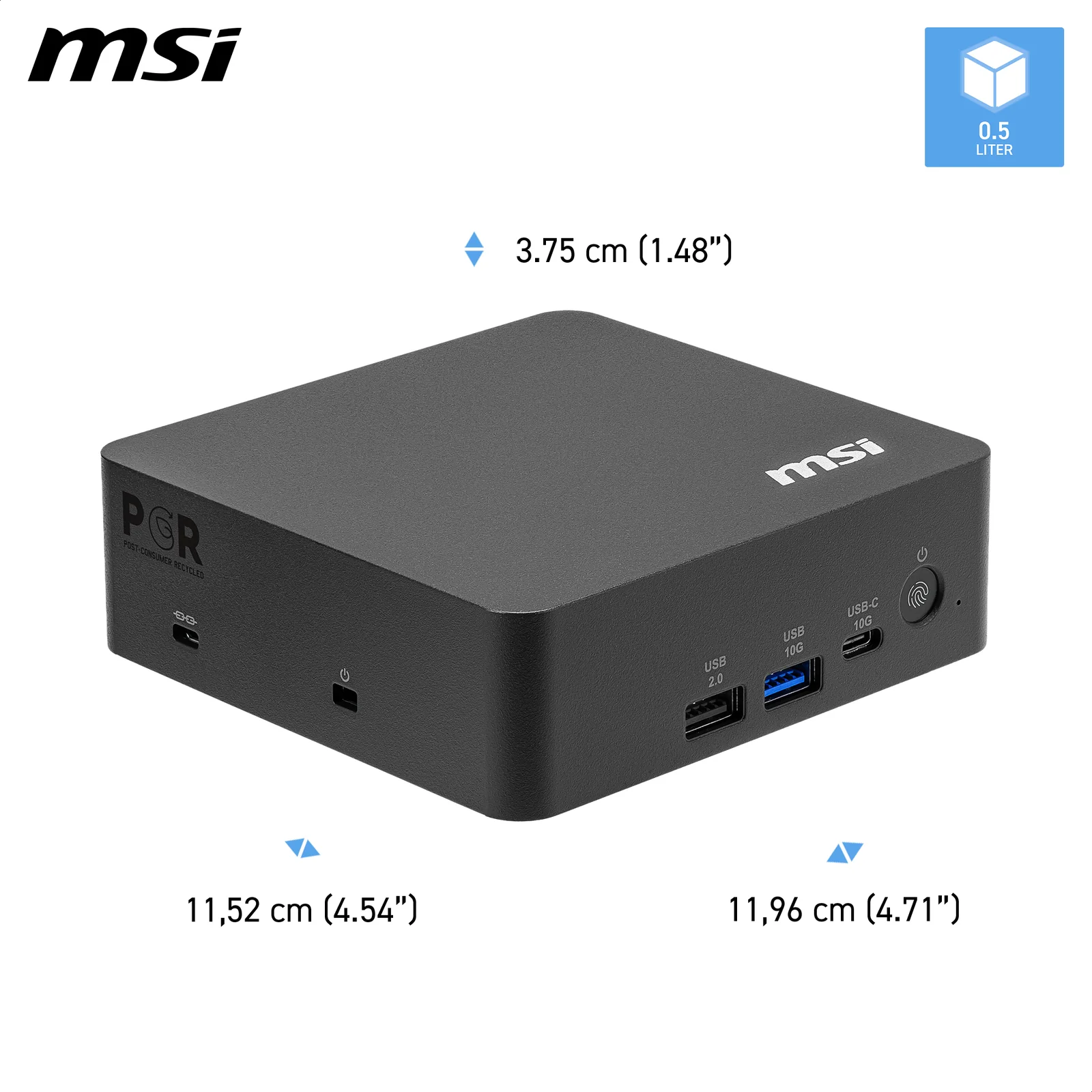 MSI Cubi NUC AI+ 3MG-004EU, Intel Core Ultra 5 322, 16GB RAM, 512GB SSD