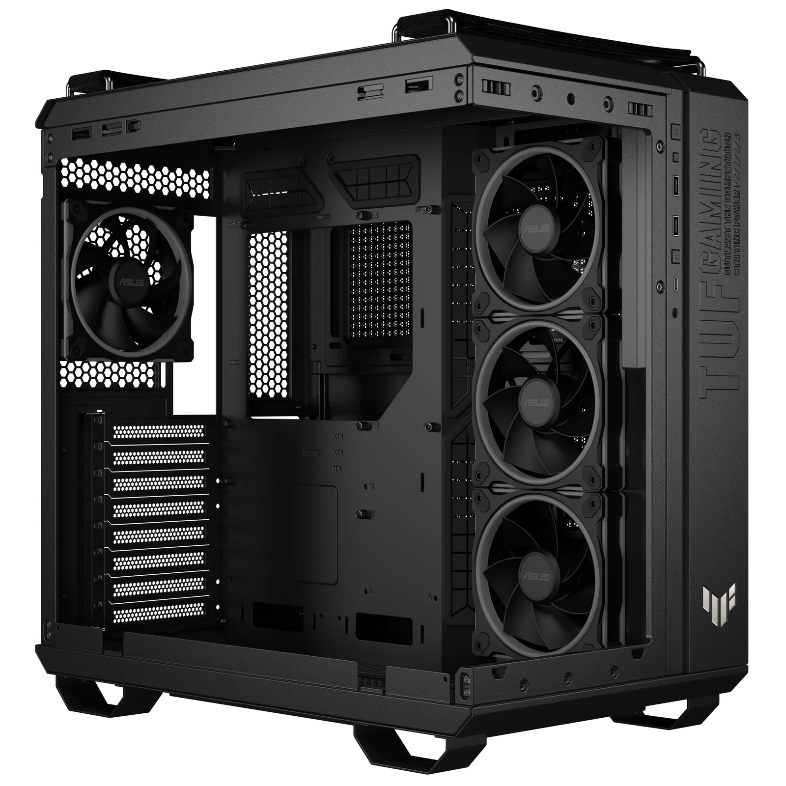 ASUS TUF GAMING GT502 Horizon TG ARGB Black PC Case