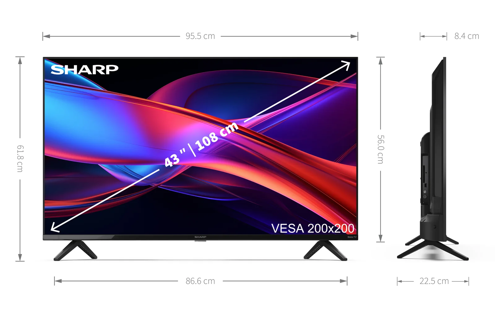 Sharp 2T-C43GD2225K 43" Smart TV