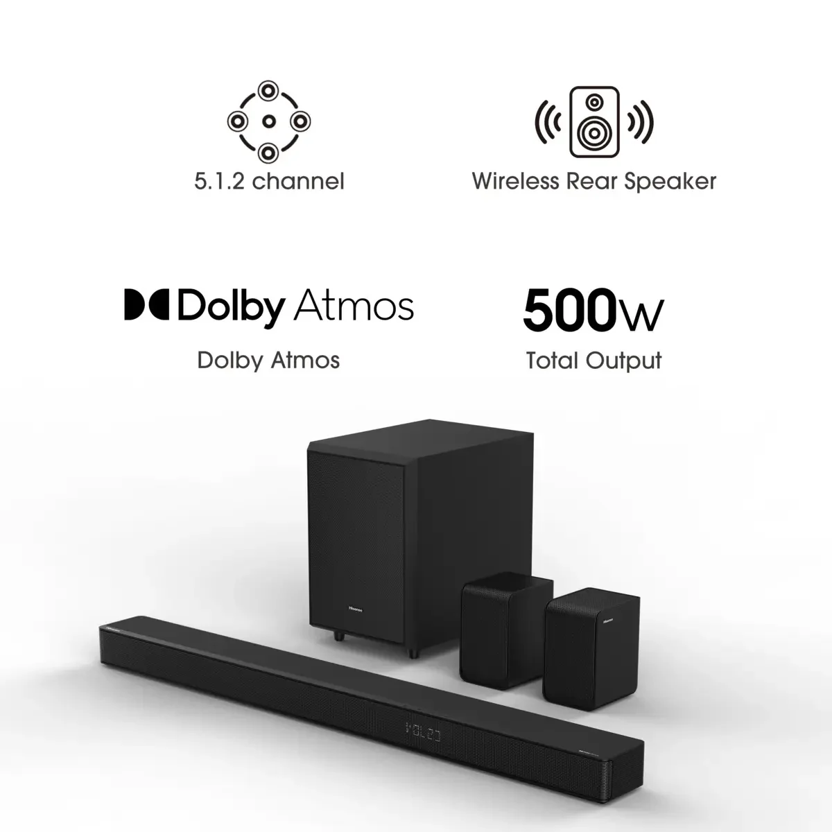 Hisense AX5125H 5.1.2 Soundbar
