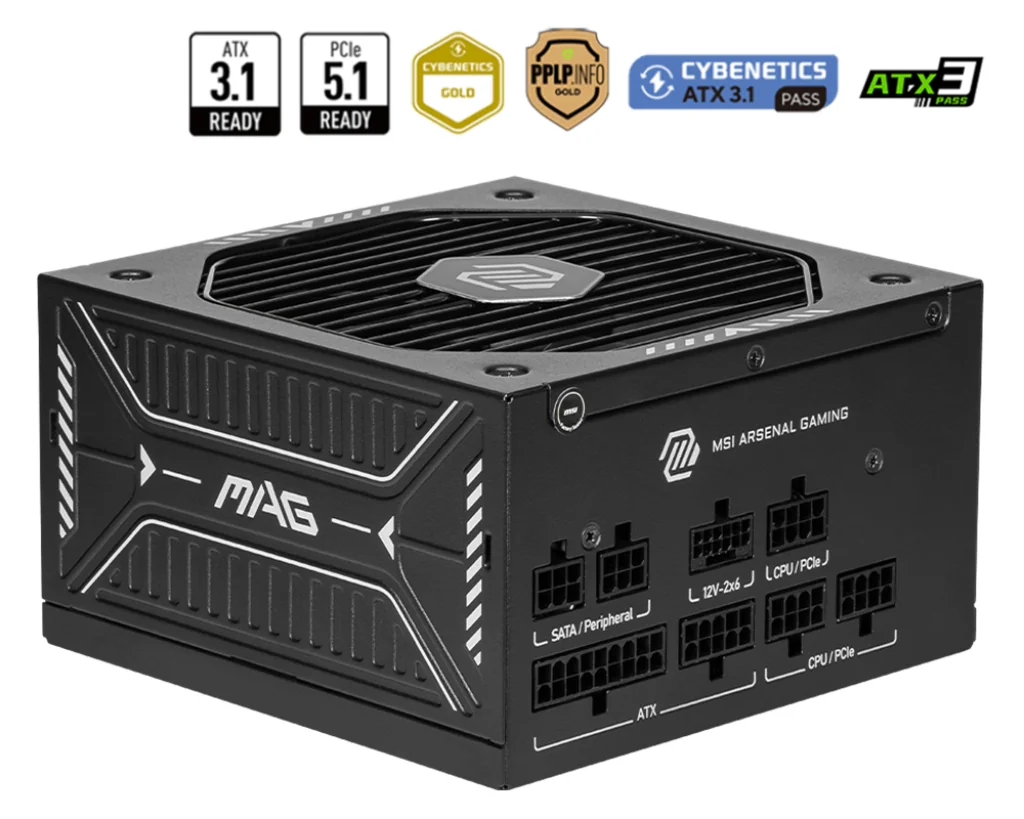 MSI MAG A750GLS PCIE5 750W Power Supply