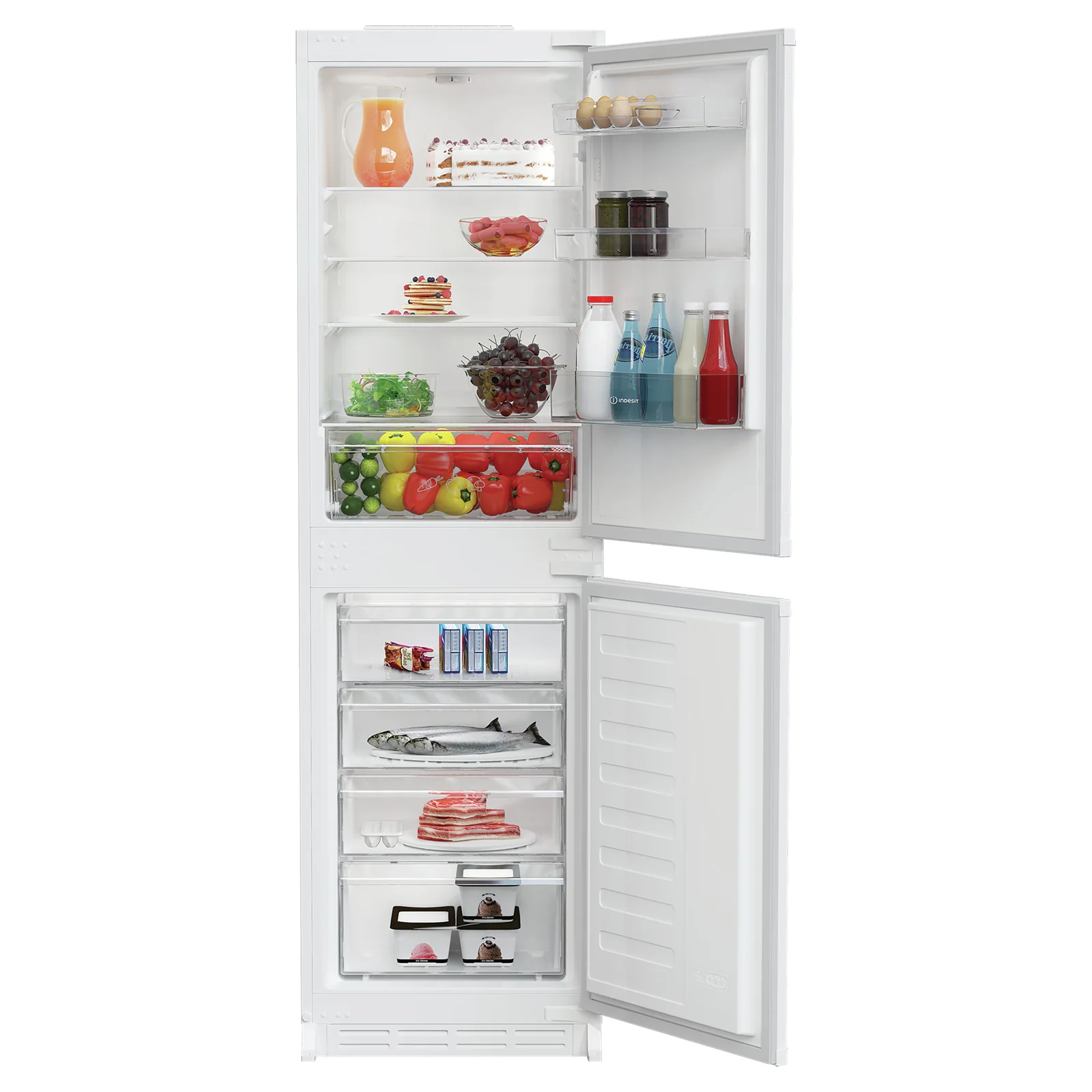 Indesit KINS 1261B4 UK 265L Integrated Fridge Freezer