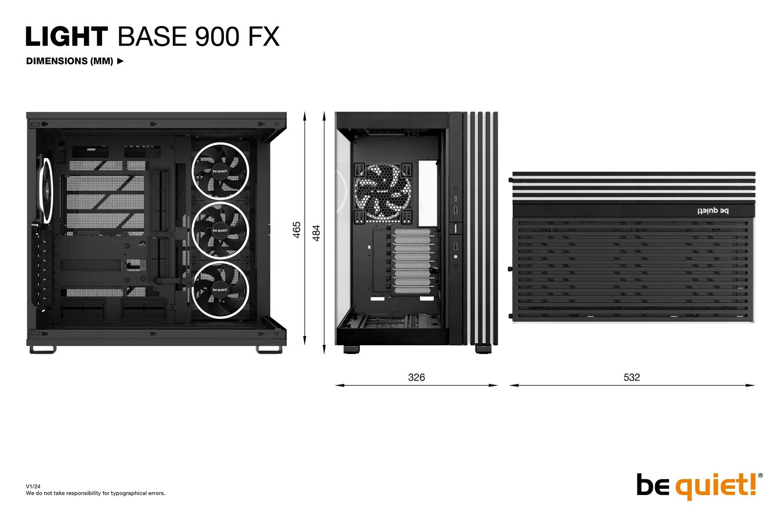be quiet! LIGHT BASE 900 FX Black PC Case