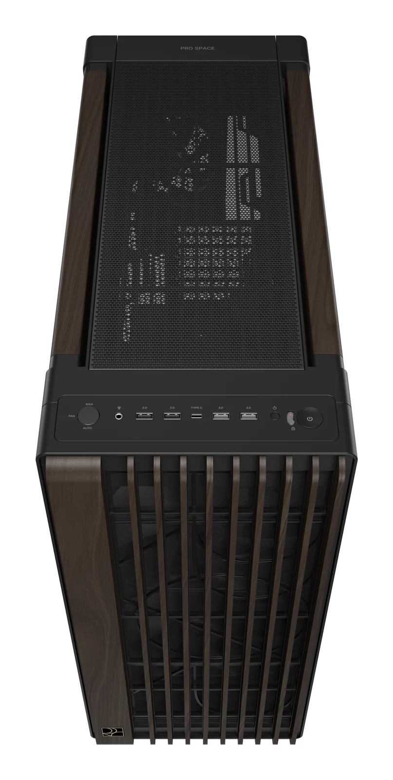 ASUS ProArt PA602 Wood Edition Modern Black Metal Panel PC Case