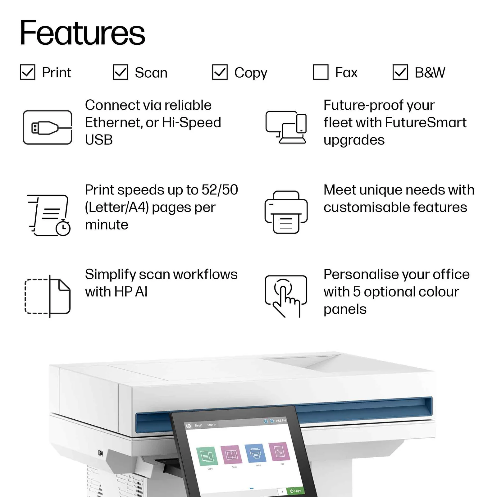 HP LaserJet Enterprise MFP 5602dn Laser Printer