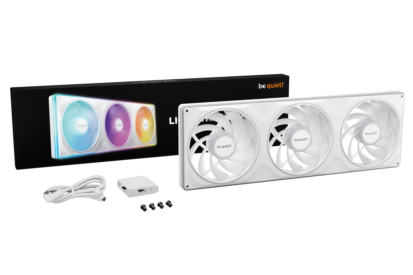 be quiet! Light Wings Pro IO 420mm Reverse White