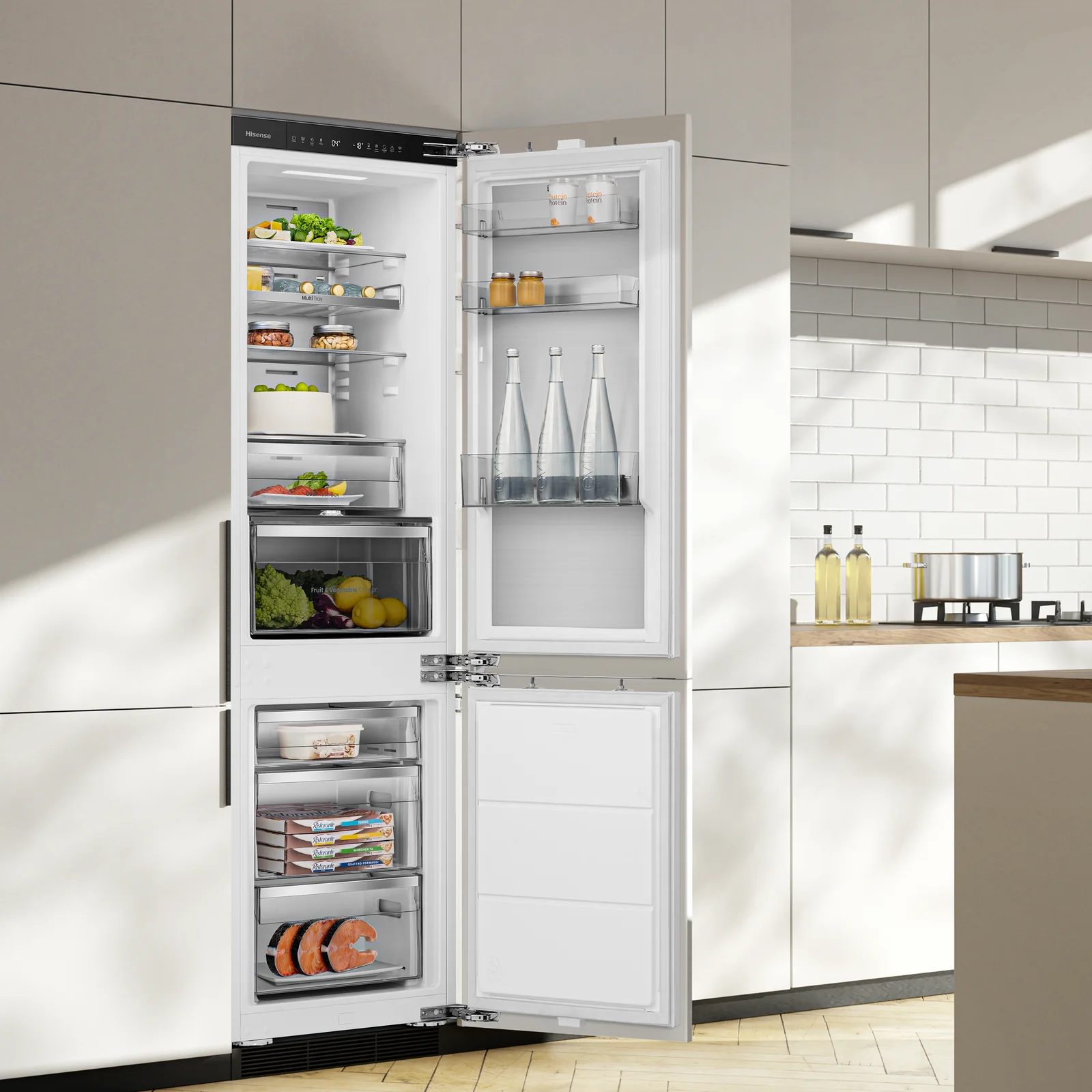 Hisense RB3B250SAWE1 252L Integrated Fridge Freezer