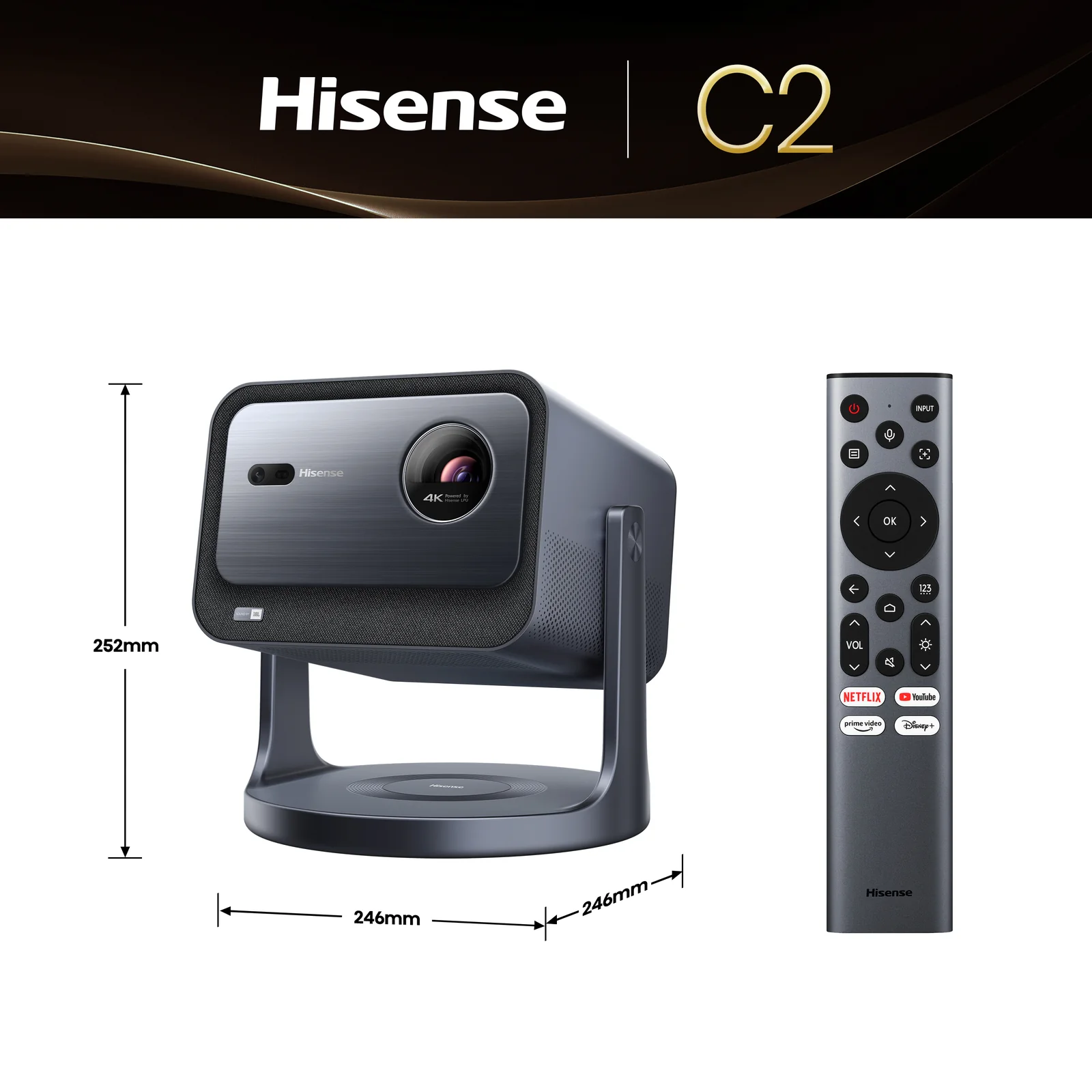 Hisense C2TUK 4K Projector