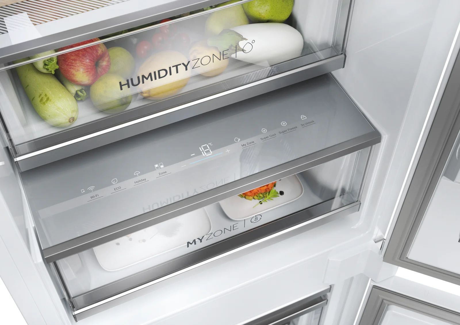 Haier HBW7518CTK 268L Integrated Fridge Freezer