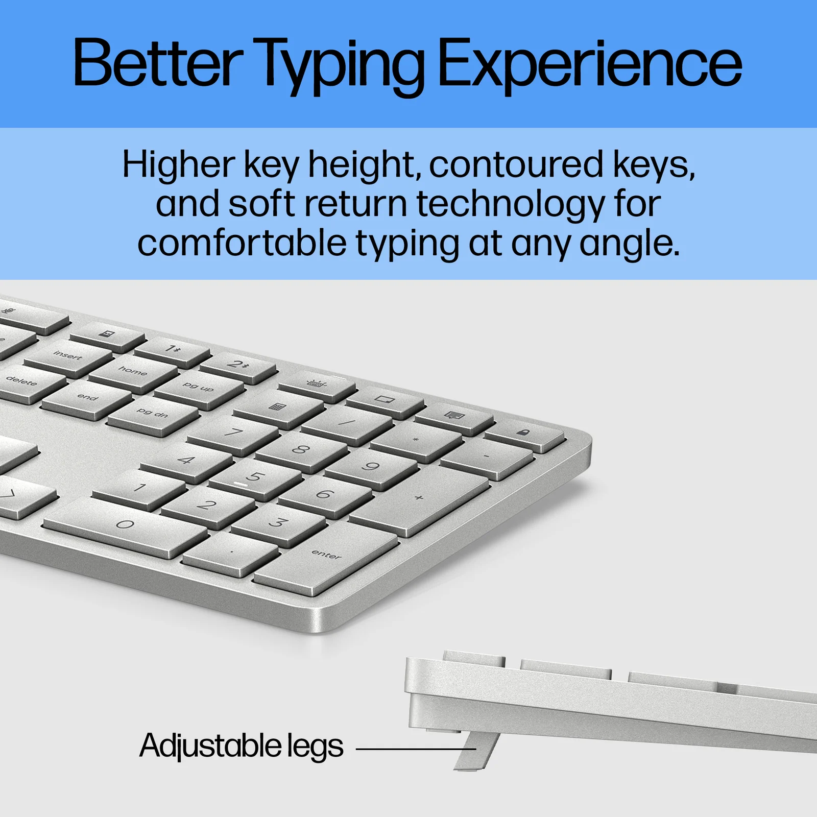 HP 970 USB+BT Programmable Wireless Keyboard
